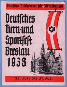 ES2923 Reklamemarken Deutschland: Turn- und Sportfest Breslau 1938 - Bild 1 von 1