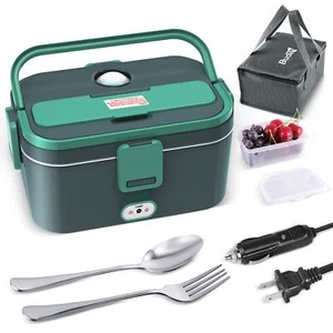 Electric Lunch Box Portable Food Warmer for Car Truck Office 12V 24V 110-230V... - Picture 1 of 7