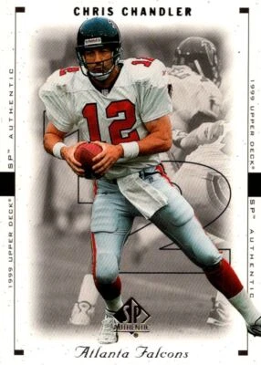 1999 SP Authentic Chris Chandler Atlanta Falcons #5 - Image 1 of 2