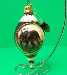 Bradford Editions Majestic Cats Ornaments Charles Fraces Black African Leopard - Bild 1 von 7