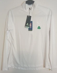 Boston Celtics Antigua Women's Long Sleeve 1/4 Zip Up Shirt Medium - Picture 1 of 4