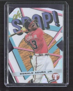Ronald Acuna Jr. 2023 Topps Pristine Oh Snap Die Cut Refractor Atlanta Braves - Bild 1 von 2