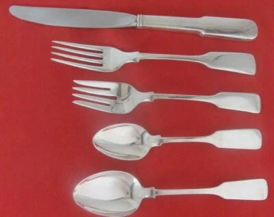 OLD ENGLISH TIPT BY GORHAM STERLING SILVER 5 PIECE PLACE Size Setting, No Mono. - Image 1 of 4