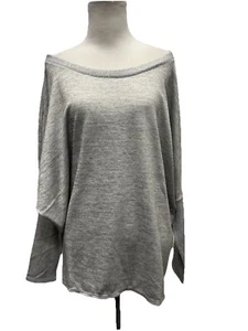 White House Black Market Gr. XXS grau Rippstrick Dolman Tunika Top neu - Bild 1 von 7