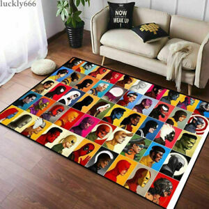 Marvel The Avengers Area Rugs Living Room Anti-Skid Area Rugs Floor Mats Carpets