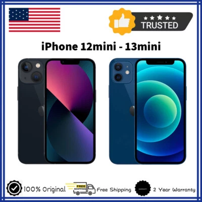 New in Sealed Box Apple iPhone 13 Mini/12 Mini 128/256GB USA Unlocked Smartphone - Image 1 of 4