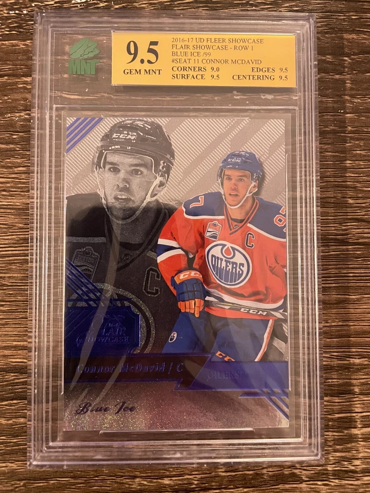 Connor McDavid 2016-17 Fleer Showcase Flair Showcase Blue Ice #31/99 como nuevo 9,5 Foto 1 de 1