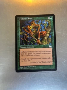 Nature's Kiss LP Weatherlight Vintage Magic Cards, COMBINED SHIPPING - Picture 1 of 2