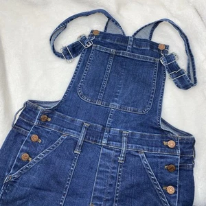 Madewell Utility Work Overalls Womens 32 Denim Skinny Stretch 32x28 - Picture 1 of 10