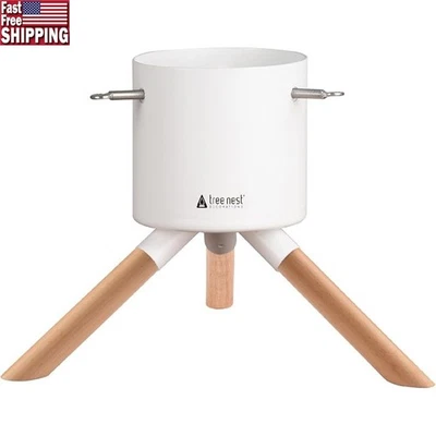 Christmas Tree Stand Durable Wood Metal Holder Easy Assembly Compact Stability - Image 1 of 4
