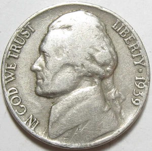 1939 Jefferson Nickel - MO-004 - Picture 1 of 2