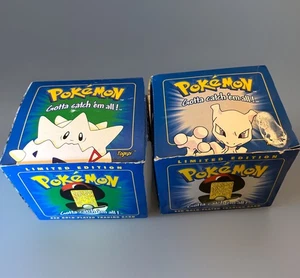 New•2 Factory Sealed Pokémon 1999 23k Gold Plated Trading Card • Mewtoo & Togepi - Picture 1 of 12