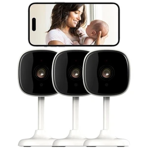 3 Pack Indoor Security Camera 2.4GHz WiFi, 24/7 Recording, 2-Way Audio, Night... - Picture 1 of 9