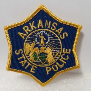 Neu unbenutzt Arkansas State Police Uniform Patch Stickerei versiegelte Rückseite - Bild 1 von 5