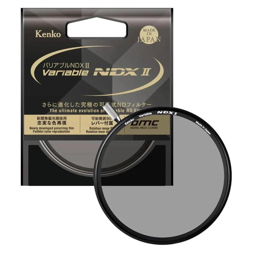Kenko Variable NDX II ND Filter ND2.5-ND450 with Detachable Lever, From Japan - Image 1 of 1