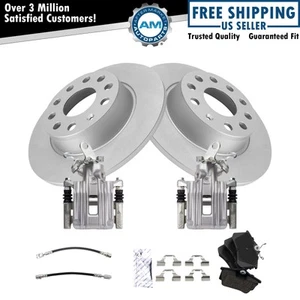 Rear Brake Pad & Rotor Kit Ceramic Premium G-Coated For 10 Audi 11-13 Volkswagen - Picture 1 of 9