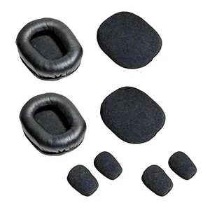 Ear Pad Cushion Kit for Blue Parrott B350-XT Bluetooth Headset, 2 Leather Cus... - Picture 1 of 6