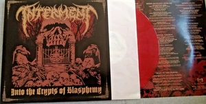INTERMENT - Into the crypts of blasphemy, LP, red Vinyl, OIS, ex, ex - Bild 1 von 3