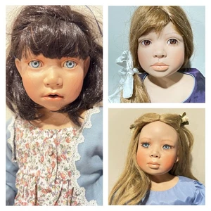 Lebensechte Elite 36" Christine orange Porzellanpuppe mit Stoffkörper Ihre Wahl! - Bild 1 von 27