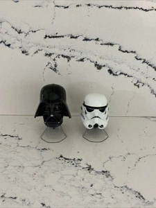 Star Wars Black Series Titanium Darth Vader and Stormtrooper Helmets - Picture 1 of 3