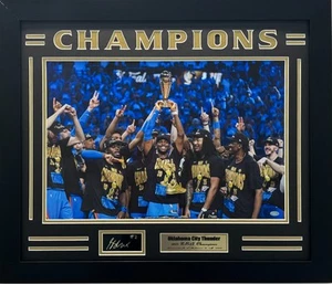 Oklahoma City Thunder 2025 NBA Champions Photo Collage frame - Picture 1 of 1