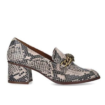 Курт Гейгер Челси змея печать блок каблук мокасины с цепочкой Eagle голова Sz 6 туфли - Изображение 1 из 4