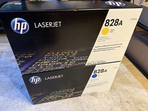 Genuine HP 828A CF359A Cyan and CF364A Yellow Imaging Drums - brand new - Afbeelding 1 van 4