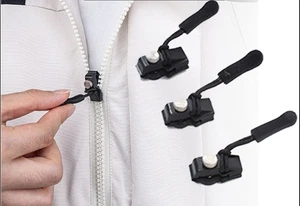 FIX A ZIPPER 2025 Universal Repair Kit 3 Sizes Zip Fixer Slider Clip Replacement - Picture 1 of 11