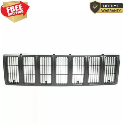 For 1997-2001 Black Front Grille Assembly Jeep Cherokee Plastic CH1200208 - Imagem 1 de 4