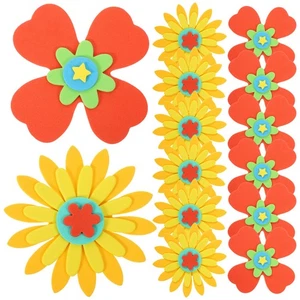 14Pcs Non-Adhesive Wall Decal Realistic 3D Flowers Decoration for Nursery Room - Picture 1 of 6
