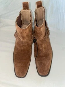 Madewell The Santiago Western Ankle Boot - Dried Maple - Size 6 Suede Harness - Picture 1 of 6