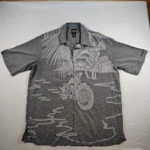 Camisa Harley-Davidson Para Hombres 2XL Seda Tori Richard Palm Tree Motocicleta Hawaiana - Imagen 1 de 9