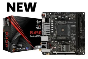 NUEVA PLACA BASE ASRock Fatal1ty B450 GAMING-ITX/AC WiFI HDMI DDR4 AM4 Mini ITX - Imagen 1 de 8