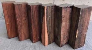 6 Cocobolo Lumber 5x1.5x1 Woodworking Knife Handles Duck Calls Gun Grips - Picture 1 of 4