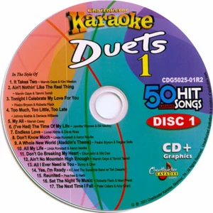 DUETS Chartbuster 5025 #1 KARAOKE 3 CD+G MIX TRACKS new in WHITE SLEEVES - Picture 1 of 3