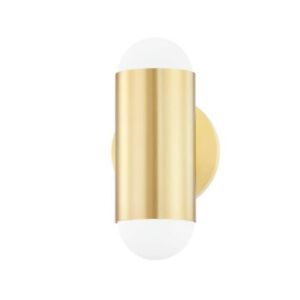 2 Light Wall Sconce in Contemporary-Futuristic style 9.5 Inches Tall and 4.75