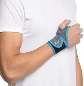 austodex Orthopedic Wrist Support with Thumb Adjustable Wrist Support (Grey,Blue - Picture 1 of 9