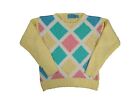 Vintage 80S Susanne Kent Pastel Tinsel Long Sleeve Sweater Size Small