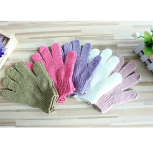2 x Exfoliating Gloves Spa Wash Gloves Towel Bath Shower Body Scrub Skin Care - Picture 1 of 14