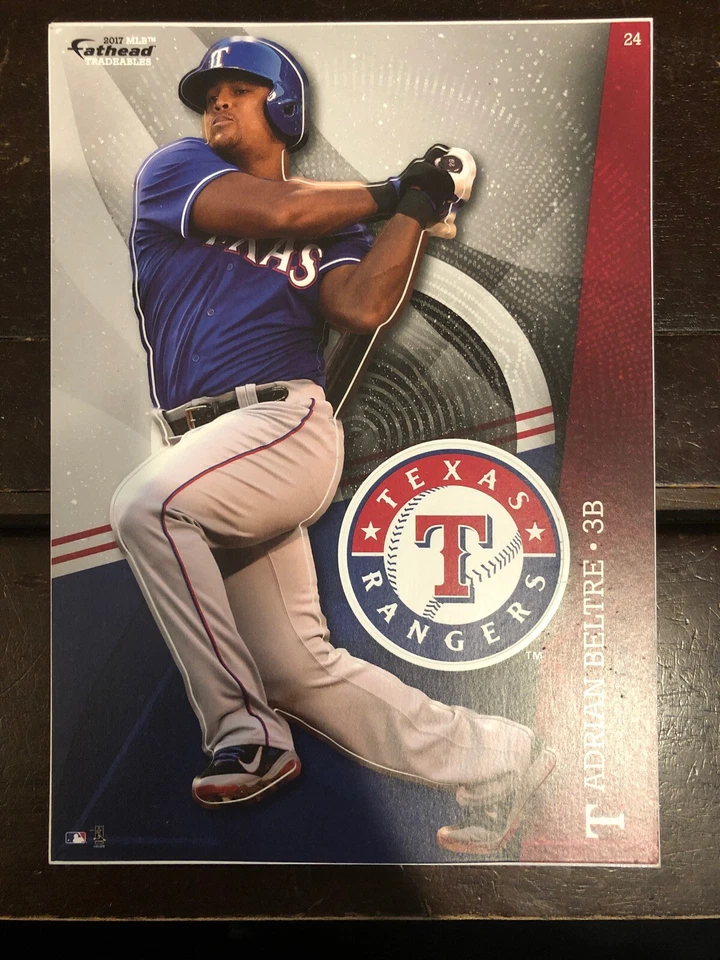 ADRIAN BELTRE FATHEAD INTERCAMBIABLES LOGOTIPO DE TEXAS RANGERS PEGATINA EXTRAÍBLE MLB Foto 1 de 1