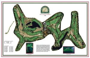 Crooked Stick Golf Club 1964- Pete Dye - a VintageGolf CourseMap print - Picture 1 of 3