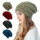 Casual Warm Unisex Hat Ski Caps Baggy Beanies Winter Knit Hat Fleece lining