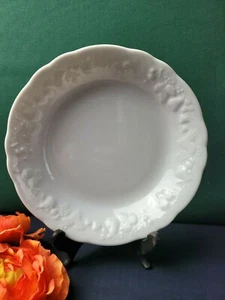 Blanc De Blanc Soup/Cereal Bowl - Limoges France- Fruit Design, White Porcelain - Picture 1 of 9