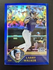 2003 Topps Chrome Refractor Larry Walker 481/699 Colorado Rockies HOF