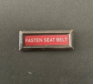 FORD MUSTANG COUGAR 1971 1972 1973 FASTEN SEAT BELT WARNING LIGHT FRONT REPRO - Picture 1 of 10