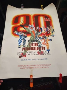 Vintage poster Puerto Rico festival 1979 signed David Goitia - Picture 1 of 7