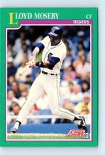 1991 Score Lloyd Moseby Detroit Tigers #133