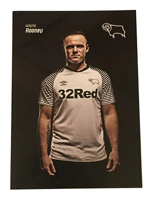 Tarjeta Oficial Wayne Rooney Derby Country Club - Leyenda del Manchester United ⚽️ Foto 1 de 2
