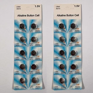 20 x LR44 AG13/1.5V Watch Battery Coin Cells Button Alkaline Batteries - Picture 1 of 4