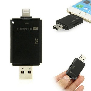 USB SD TF Card Reader Adapter For iPhone Xs X 8 7 6s 6 Plus 5s iPad OTG Android